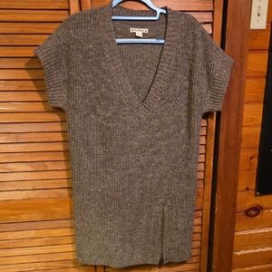 Ruff Hewn Brown Knit Midi Dress